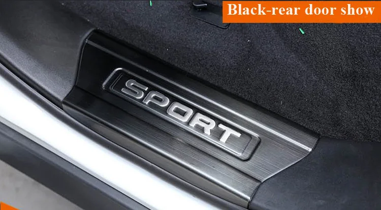 Нержавеющая сталь порога Накладка порога пороги для Range Rover Sport- автомобиль Добро пожаловать педали 4 шт./компл