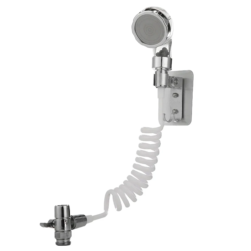 

High Quality Bathroom Sink Faucet Sprayer Set Including Shower Head Faucet Water Hose Bracket Bathroom Accessories Sets