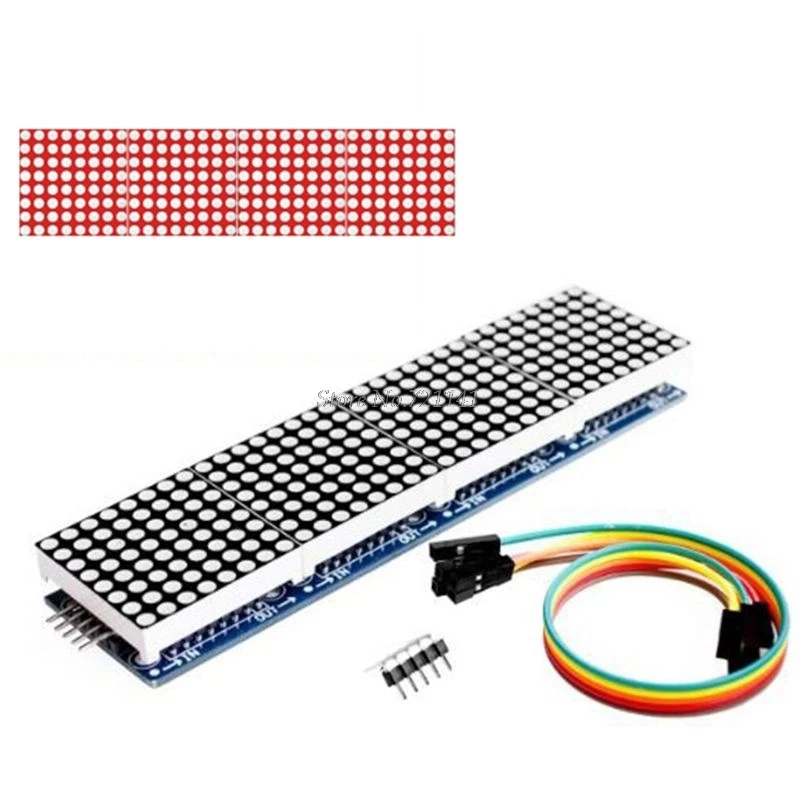 MAX7219 4 in 1 LED Display Dot Matrix Microcontroller MCU Control Module 5P Line