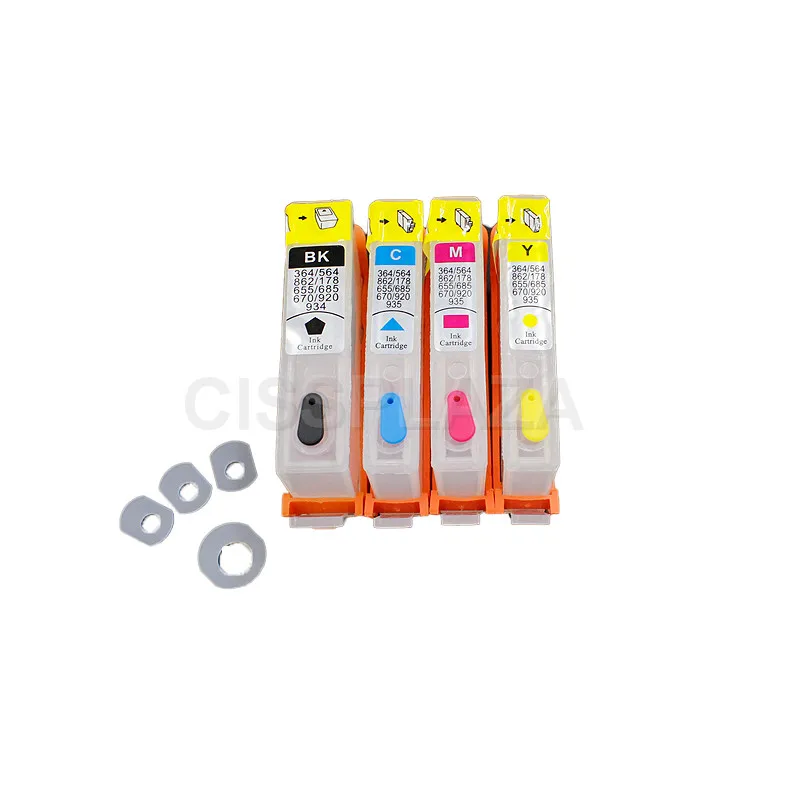 

CISSPLAZA 10sets compatible for hp920 920 XL Refillable ink Cartridge for officejet 6000 600A 6500 7000 7000A 7500 7500A