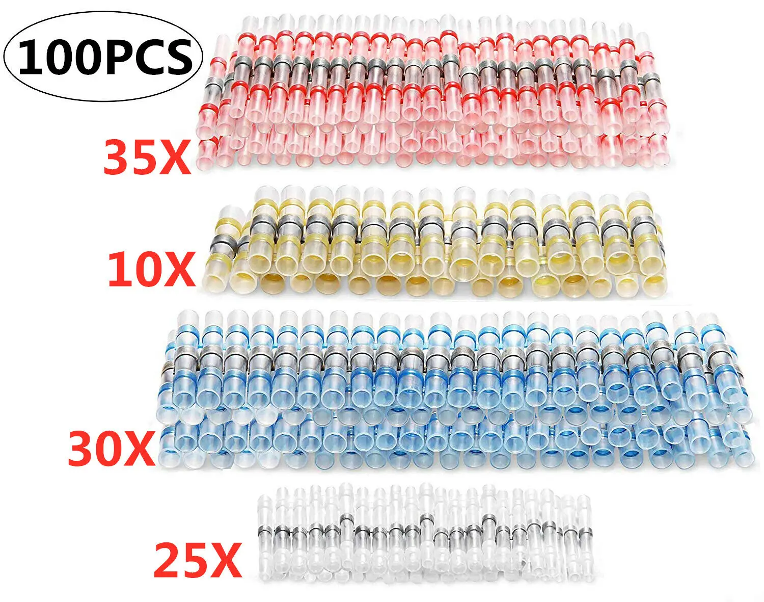 100x припоя уплотнения терм усадочная Водонепроницаемый и термоусадочный дизайн