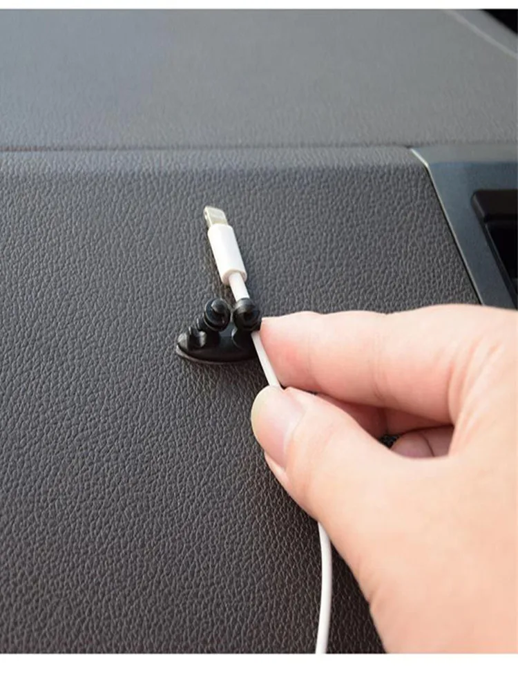 Автомобильный Кабель зажимы органайзера силиконовые наклейки для ТАТА Ария болт