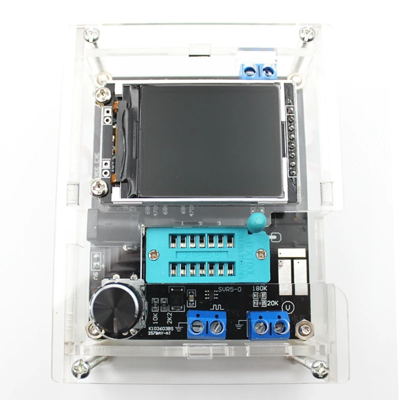 

Mega328 Full Assembled Transistor Tester LCR Diode Capacitance ESR Meter PWM Square Wave Frequency Signal Generator