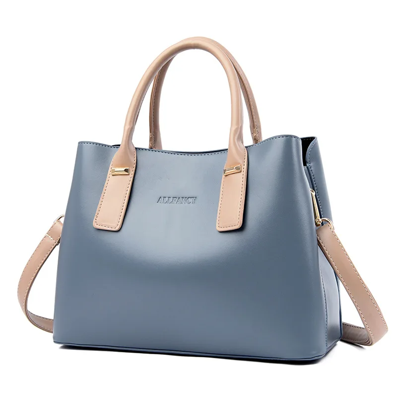 

Solid Color Women Handbags New Trend Large Capacity Ladies Bag Simple Fashion Single Shoulder Messenger Multi-Lyer Large Bag
