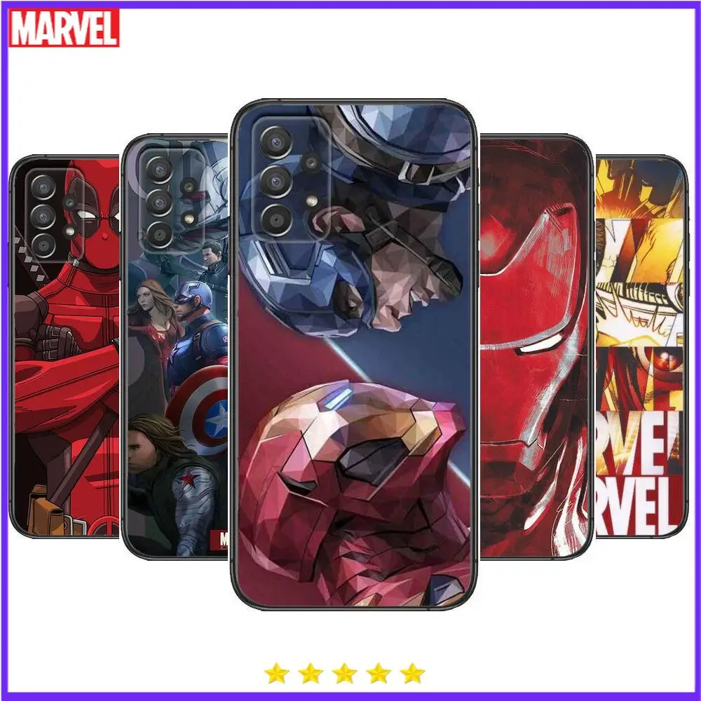 

Marvel Hero Comics Phone Case Hull For Samsung Galaxy A70 A50 A51 A71 A52 A40 A30 A31 A90 A20E 5G a20s Black Shell Art Cell Cove