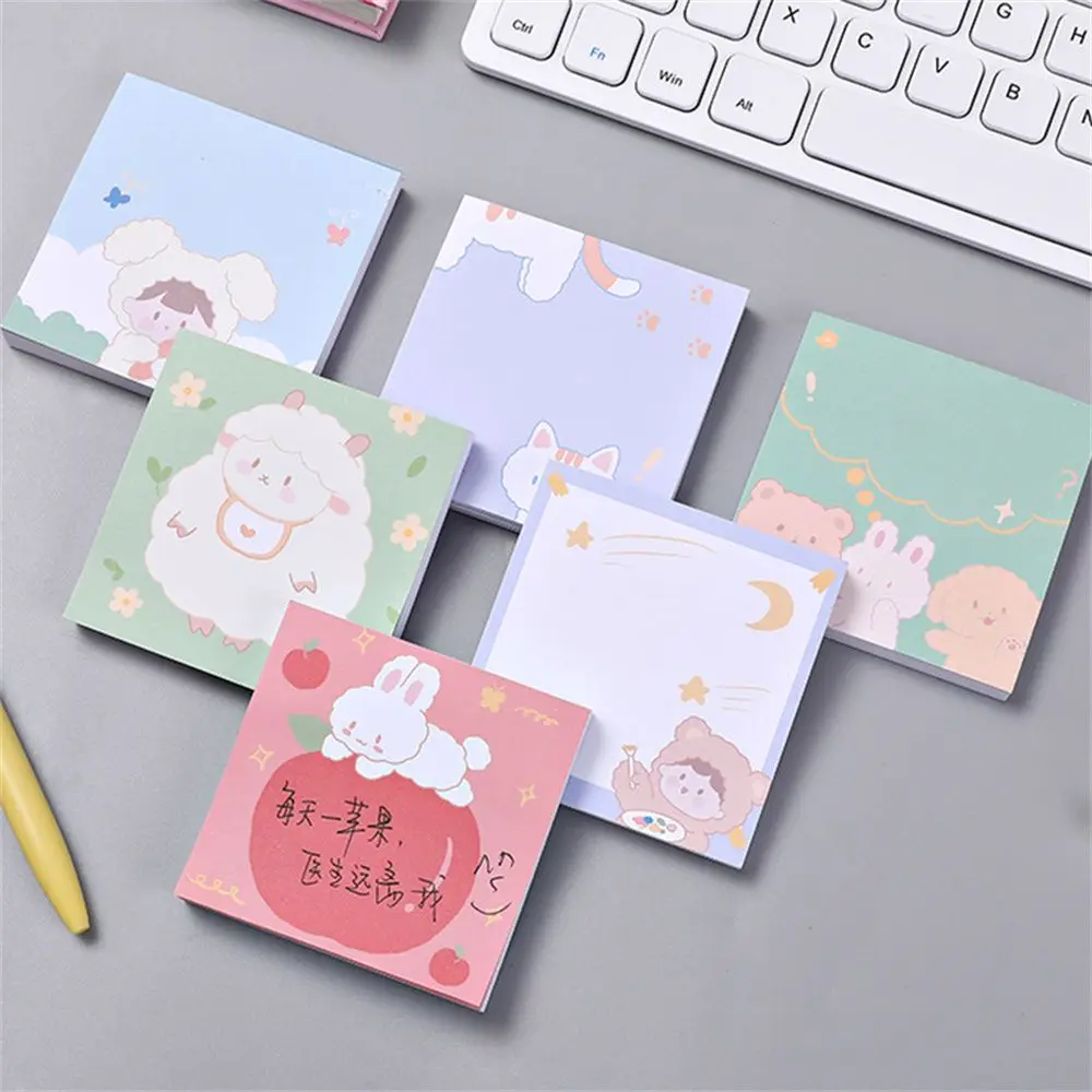 

Planner Stickers Bookmark Stationery N Times Sticky Message Notes Notepad Paper Sweet Girl Sticky Notes Rabbit Memo Pad