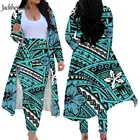 Кардиган Jackherelook женский облегающий, длинные брюки, полинезиновые Клубные наряды с цветочным принтом и татуировками, леггинсы с высокой талией