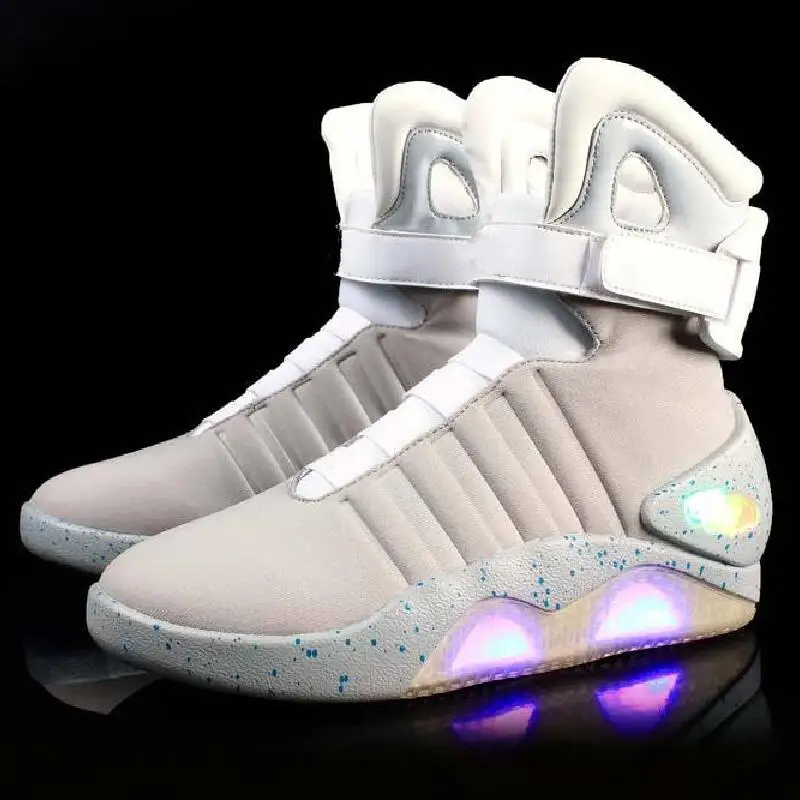 UncleJerry New Led Boots for Men,Women,USB Rechargeable Glowing Shoes Man Winter Boots Party Shoes Cool Soldier Boots