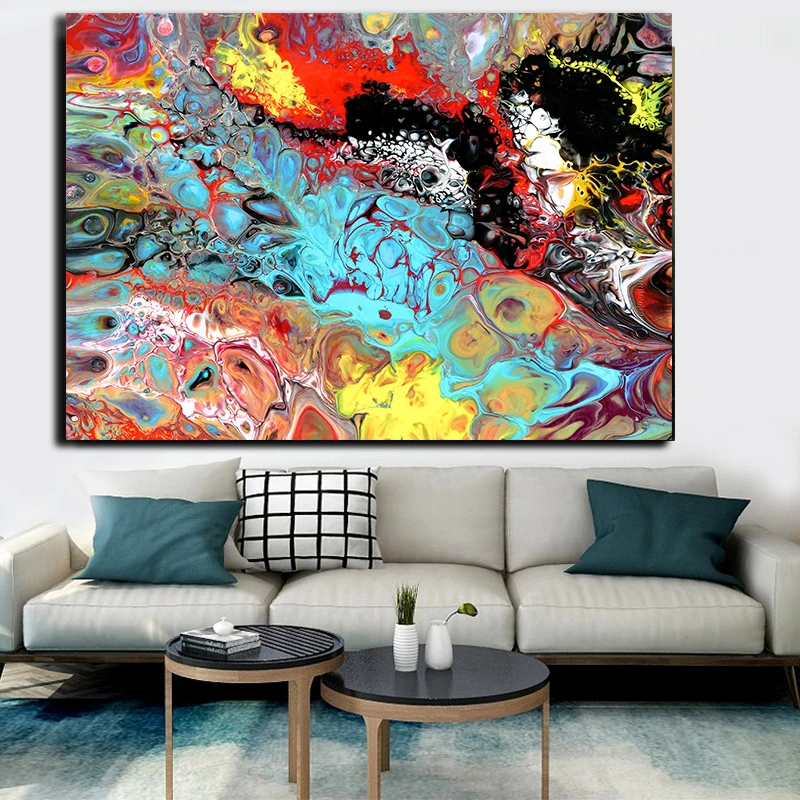 Абстрактный постер и принты облаков пейзаж холст живопись настенные картины