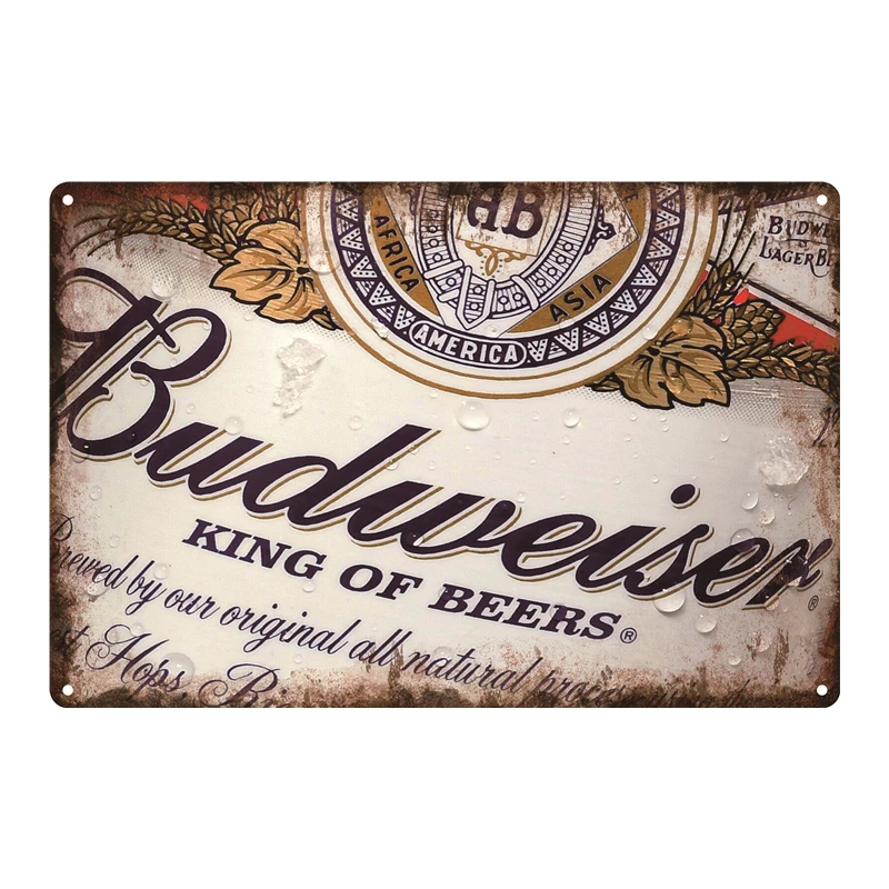 

Beer Metal Sign Plaque Metal Vintage Pub Tin Sign Metal Plate Wall Decor for Bar Pub Club Man Cave Decorative Plates