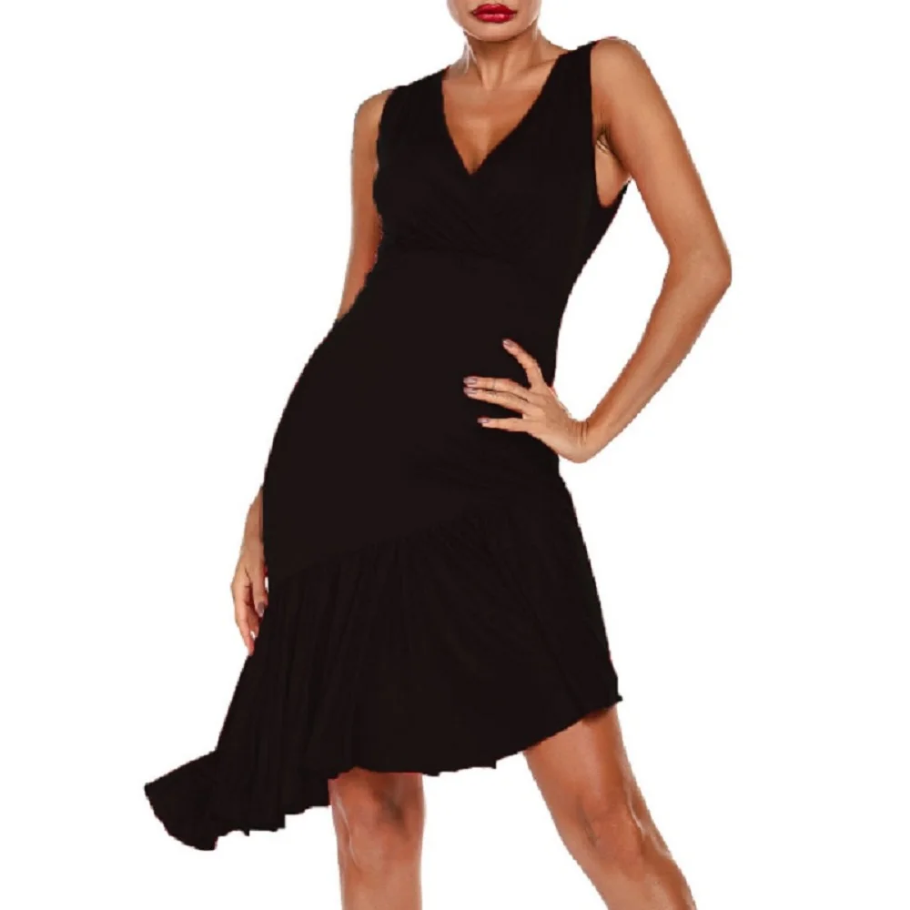 Женское облегающее платье для бальных танцев красное винтажное тренировок и