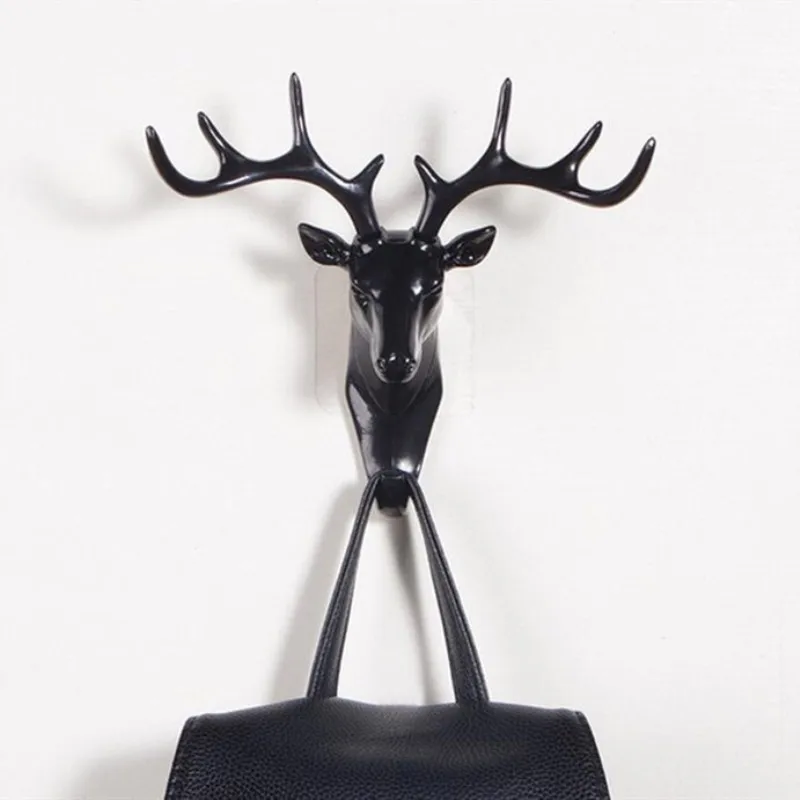 Слон голова оленя животных самоклеющиеся одежда Дисплей крючок для стоек