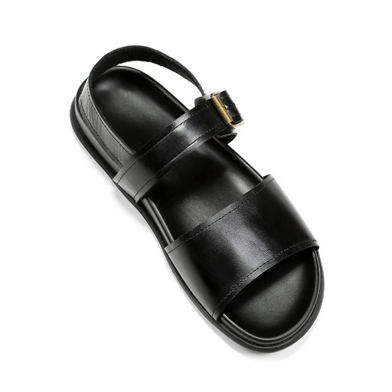 2020 Летние повседневные мужские сандалии на плоской подошве дышащие уличные