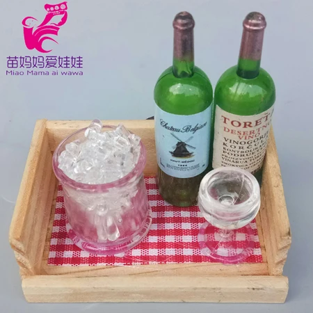 Мини-бутылка для вина, мини-бутылка для напитков для куклы Барби - Color: A4