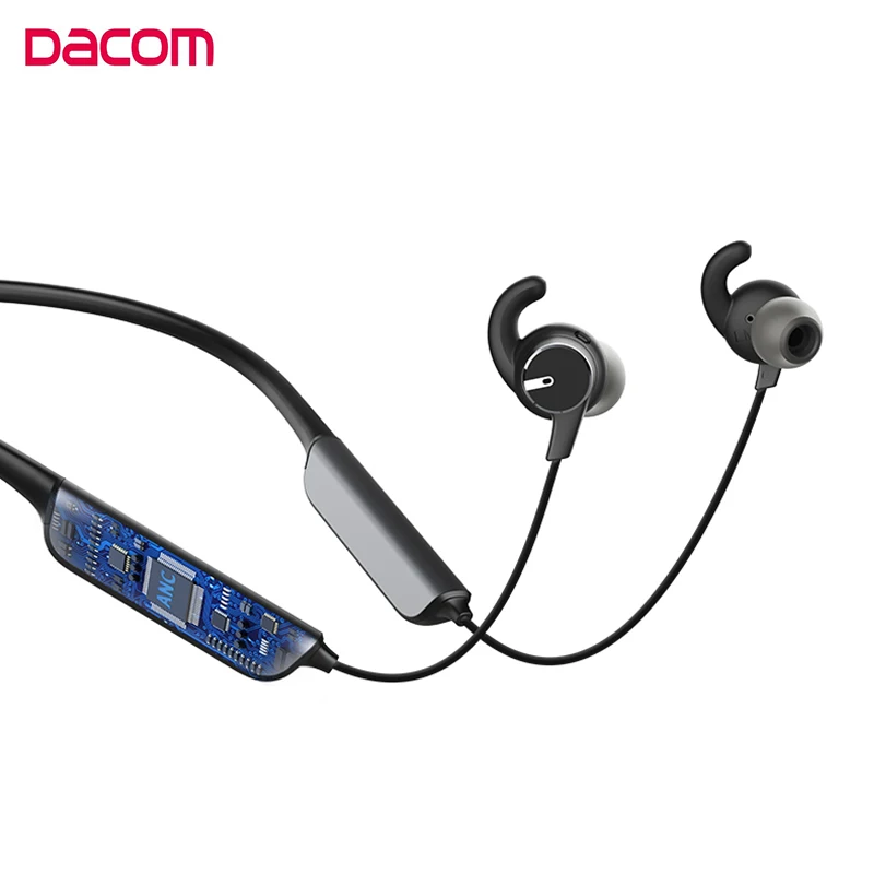 DACOM L54 ANC беспроводные Bluetooth наушники IPX7 водонепроницаемые активные шумоподавляющие наушники с шейным ремешком Спортивная гарнитура для телефона