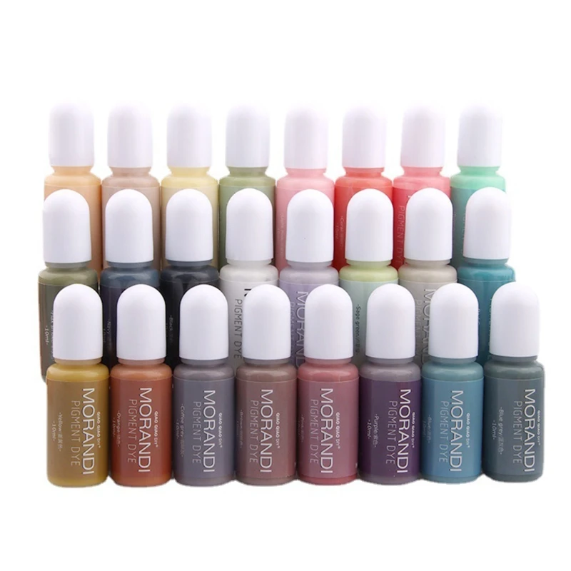 

24 Colors Resin Pigment Liquid Colorant UV Epoxy Resin Mold Candle Soap Coloring