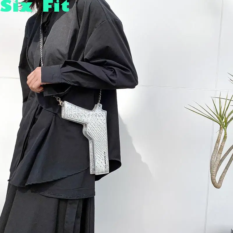 2020 новые 3d сумки через плечо в форме пистолета женские милые с металлическими