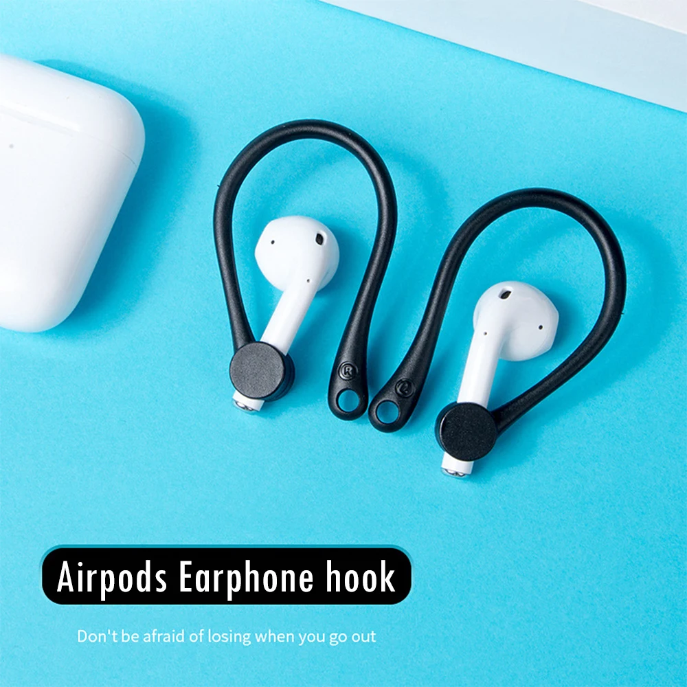 Защитные Крючки Держатель безопасности подходят крючки для Airpods Apple беспроводные наушники аксессуары силиконовые спортивные анти-потеря ушной крючок