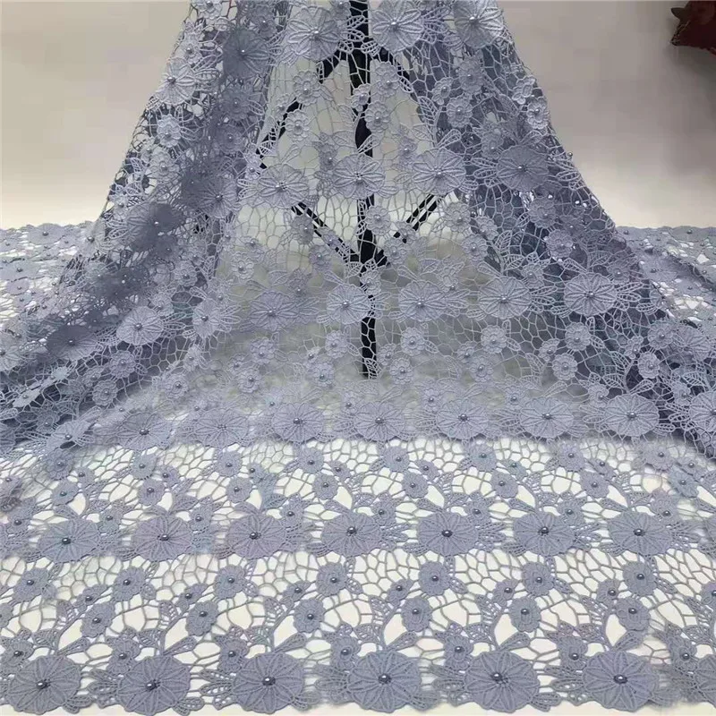 

NaXiu Hot Sale French Lace Fabric Nigeria 3D Lace Fabric 2019 High Quality African Tulle Lace Fabric For Wedding Party Dress
