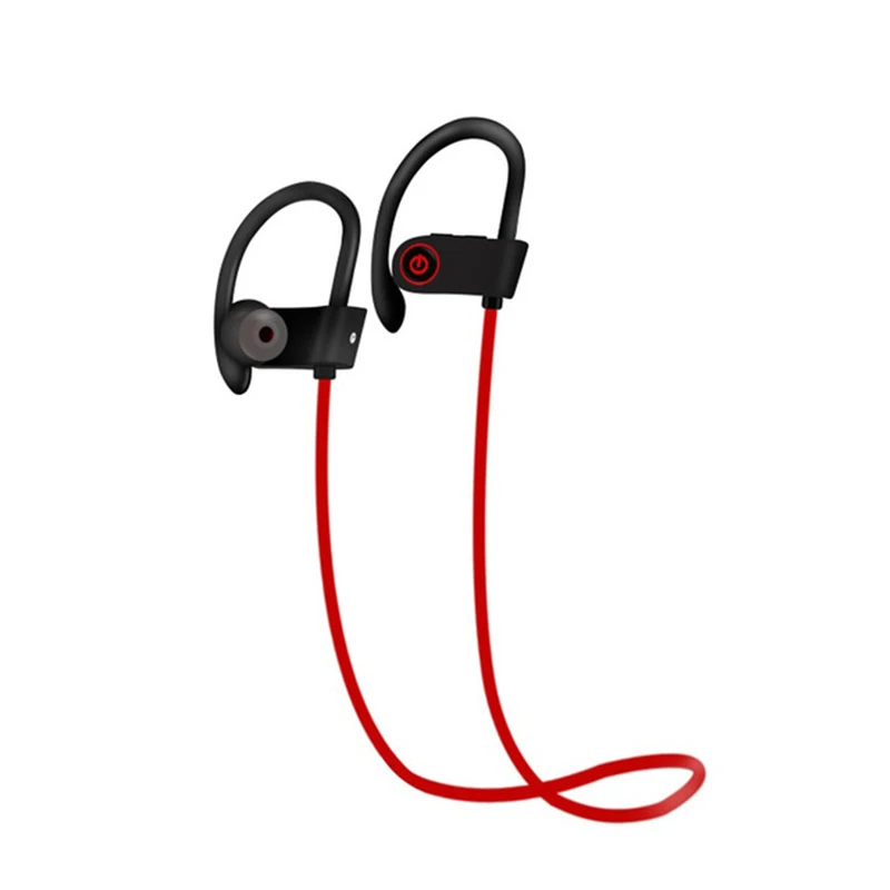 Красный Bluetooth наушники Otium Лучшие Беспроводные спортивные наушники IPX7 водонепроницаемые HD handsfree ecouteur filaire ecouteurs avec fil auriculares con cable casque bluetooth ecouteur iphone - Цвет: Красный