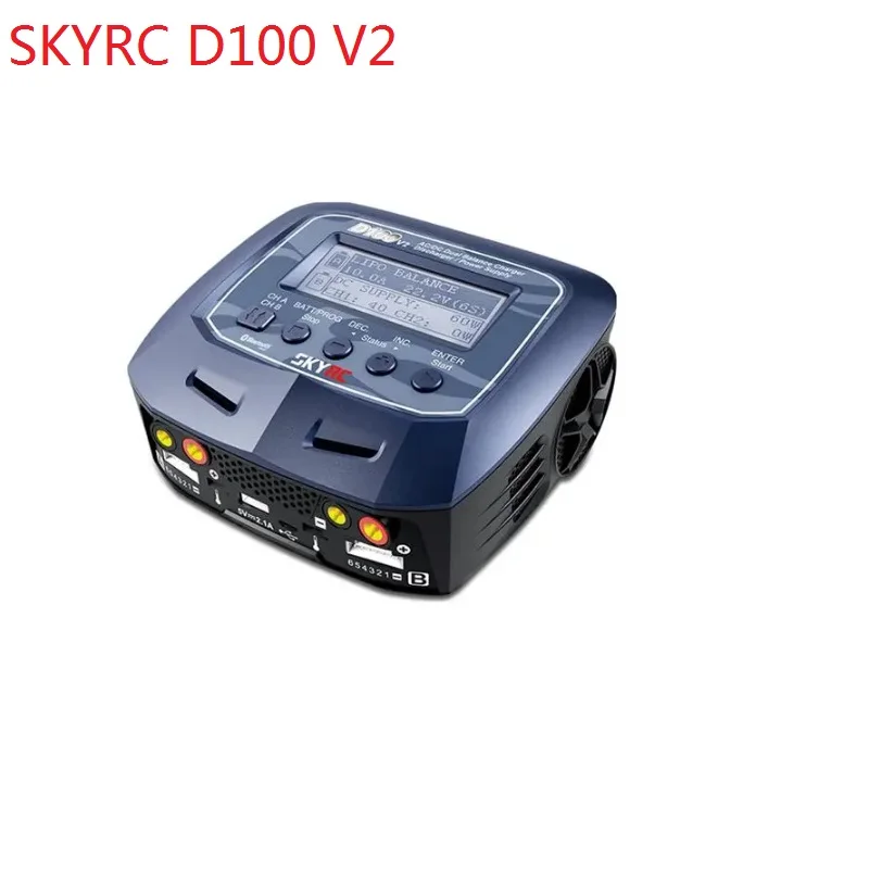 Интеллектуальное балансирующее зарядное устройство SKYRC D100 V2 Bluetooth 2x10 0 Вт с