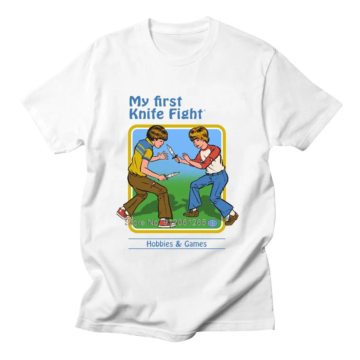 

Мужские хлопковые футболки с коротким рукавом Let's Summon Demons, Графические Топы Harajuku, забавная футболка с надписью My First Knife Fight, мужские Забавные ...