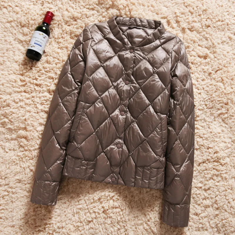 Weekend Hi Pi Frivolous Down Jackets Woman Short Fund Suit-dress Self-cultivation Bai Yarong Thin Section Loose Coat Tide | Женская