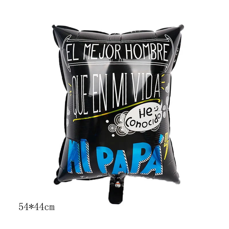 Воздушные шары с гелием 1 шт. надписью веселый папа в испанском стиле на День отца