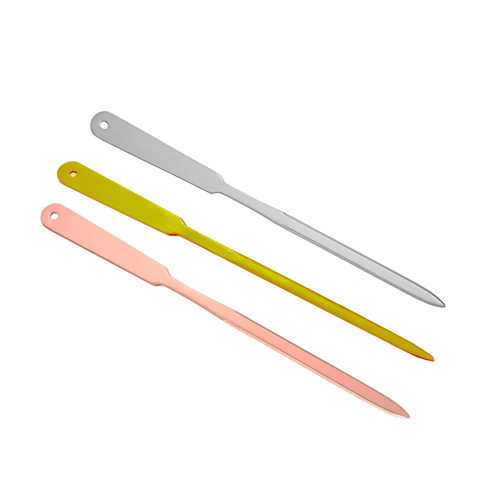 

3 упаковки 23 см 9 дюймов, никелированный серебристый нож для открывания букв, металлический нож для открывания конвертов, ножи для резки бума...