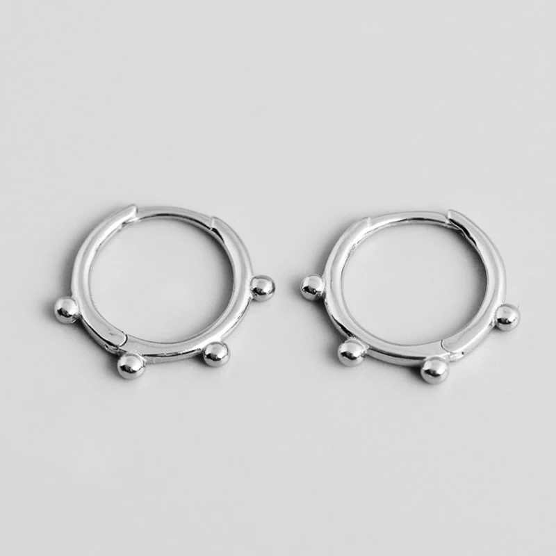 100% 925 Серебряный круг золотой цвет панк стиль руль форма руля пирсинг кольцо