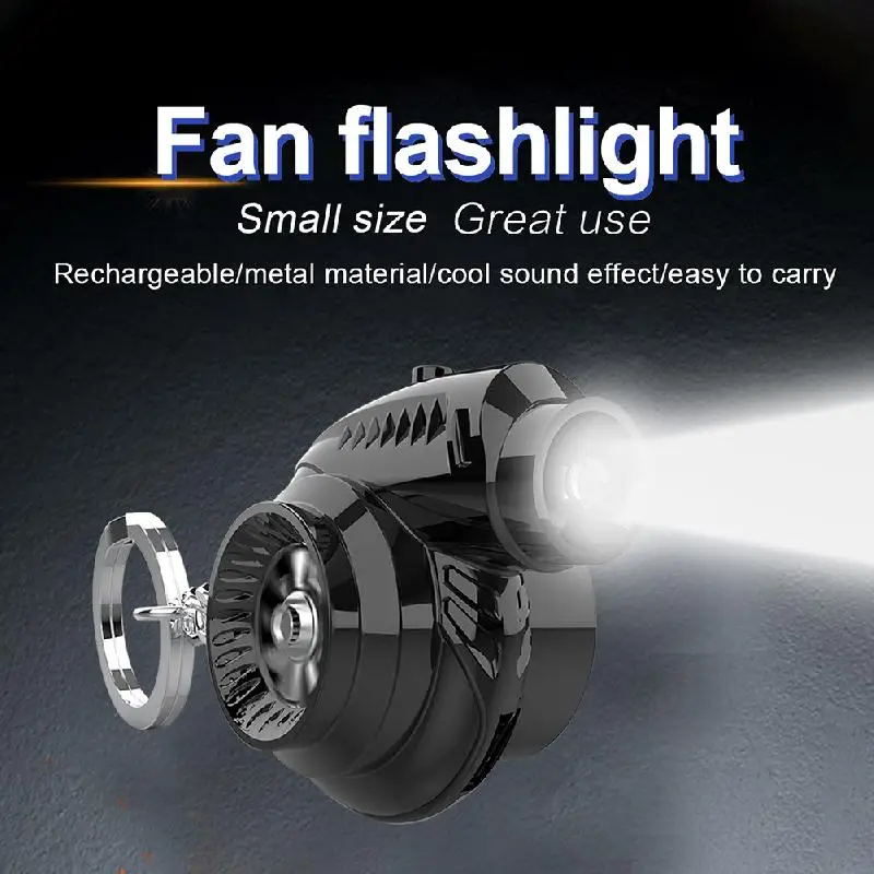

NEW Turbo Turbocharger Keychain Mini USB Rechargeable LED Flashlight Spinning Turbine with Engine Sound Car Interior Accessories