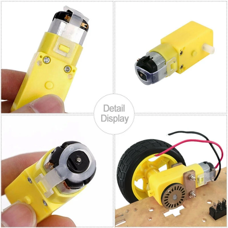 Для Arduino Robot Plastic Tire Wheel с DC 3-6V мотор-редуктор 1/2/1 Набор для |