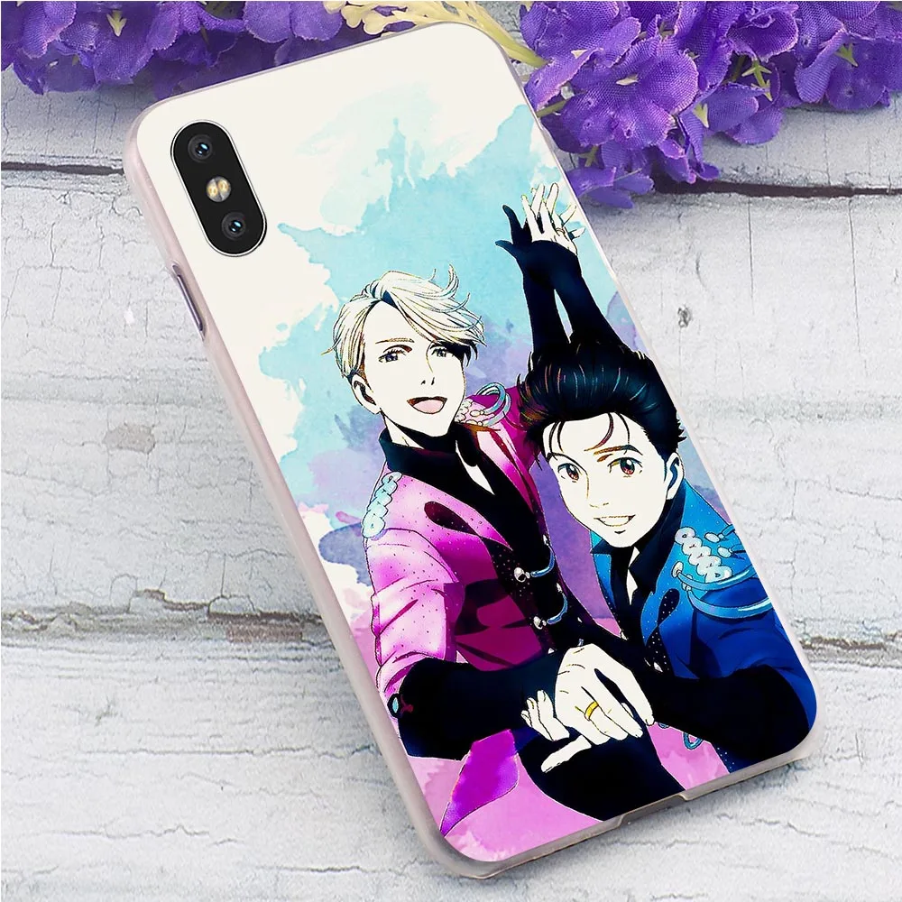 Яркий чехол для телефона YURI on ICE iPhone Xs Max 5 5S SE 6 6S/6 6S Plus 7 8/7 8 X XR XS Жесткий Чехол |