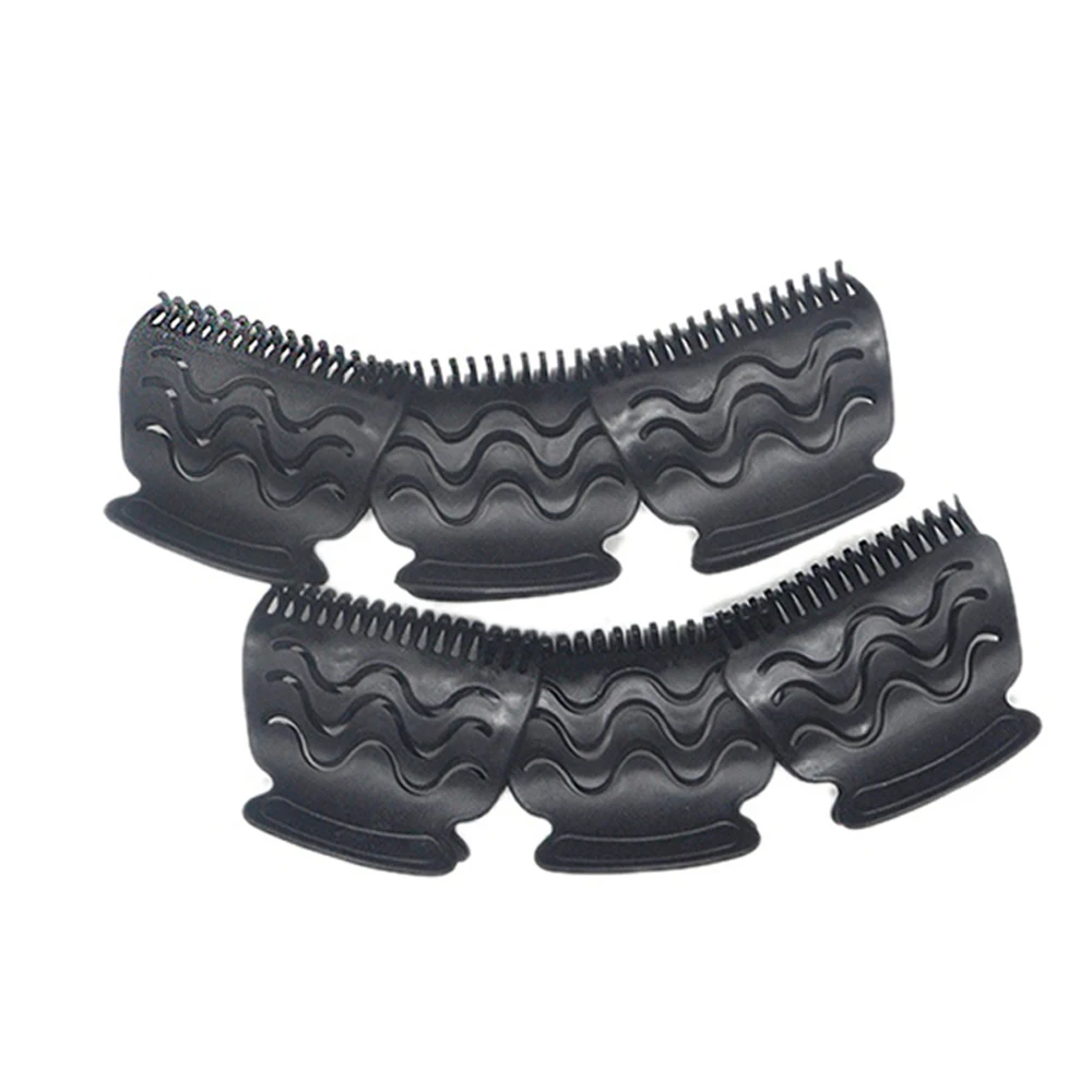 

6pcs/set 3 Sizes Detachable Handle Hair Roller Brush with Positioning Clips Aluminum Ceramic Barrel Curler Comb Hairdresser