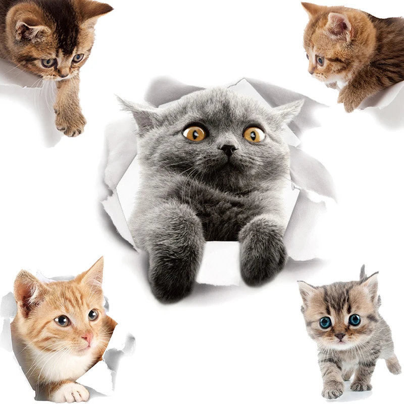 3d наклейка на унитаз с мультяшными животными наклейки сиденье для унитаза милые