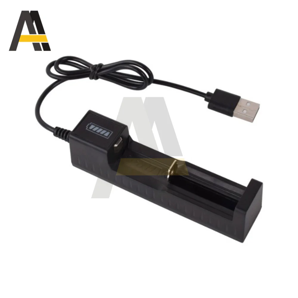 Универсальное зарядное устройство USB с 1 слотом для аккумуляторов умное со