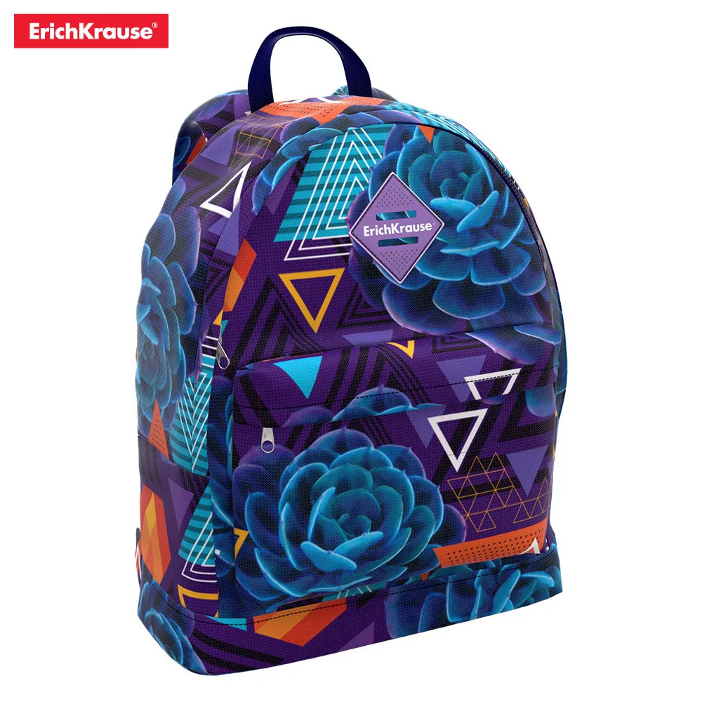 Рюкзак ErichKrause EasyLine 17L девочек/мальчиков Pink Purple Python Native Sky Succulents Love Tartan Tropics