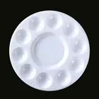 B2RC цветная палитра лоток круглая пластиковая Акварельная смешивающая палитра DIY Craft Kids товары для рукоделия