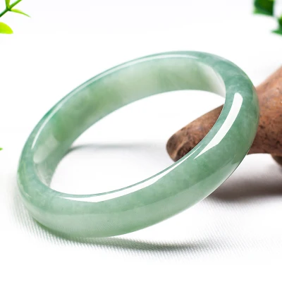 

Burmese jade light green 54-64mm bracelet elegant princess jewellery gift best mother for girlfriend