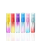 50 шт.лот, 4 мл, 8 мл, стеклянная бутылка с распылителем, пустая трубка, стеклянные бутылки, дорожный атомайзер, тонкие стеклянные флаконы радужного цвета