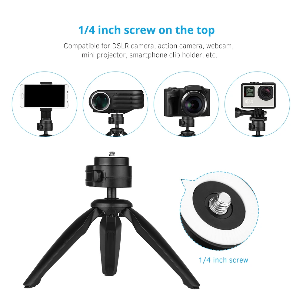 Мини-штатив Настольный держатель с шаровой головкой 360 градусов для сотового