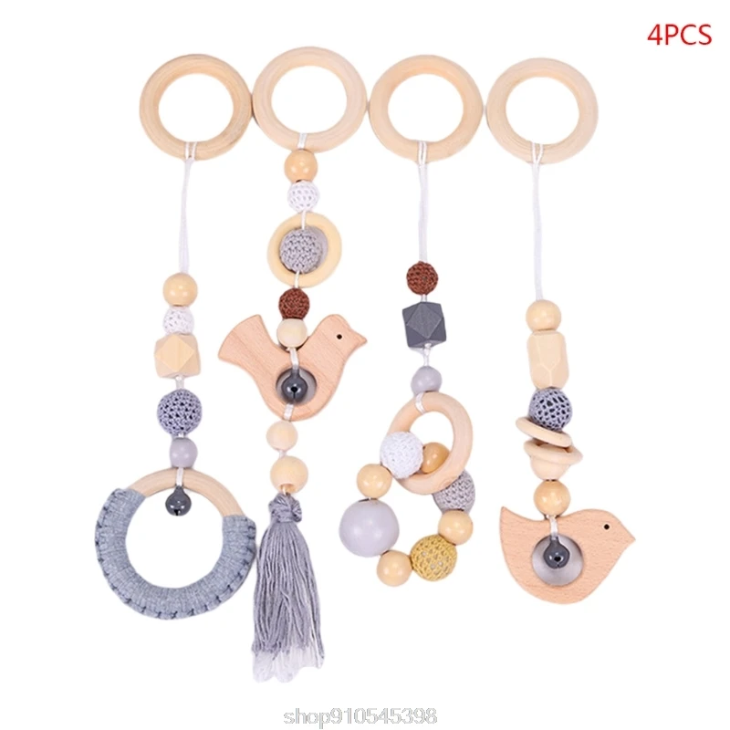 Детская рама для тренажерного зала подвесная коляска с деревянным кольцом