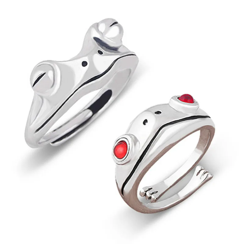 Винтаж лягушка кольцо для Для мужчин и женщин ретро открытие любимой Регулировка