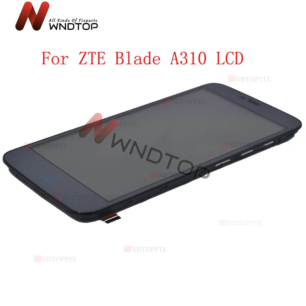 

In Stock 5.0"For ZTE Blade A310 LCD Display Touch Screen Digitizer Assembly With Frame LCD Replacement Parts For ZTE Blade A310