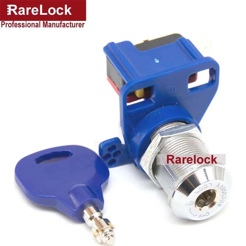 Замок с кнопкой запуска для игрового оборудования латунный ключ сделай сам