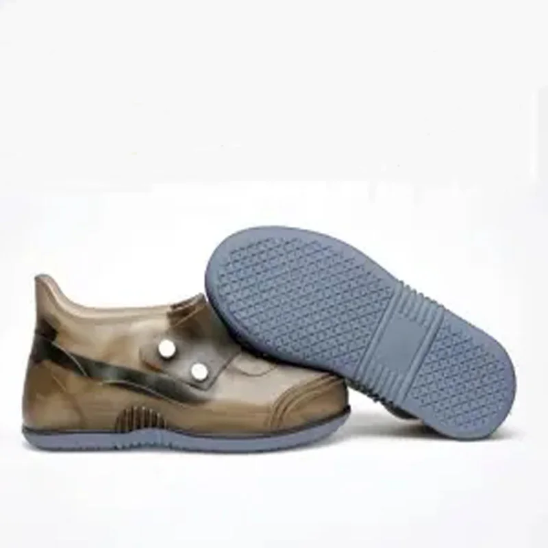 

Waterproof Shoes Covers Thicken Rubber Boots for Women PVC Snap Fastener Non-slip Shoe Cover Men's Galoshes Reusable Shoe Covers