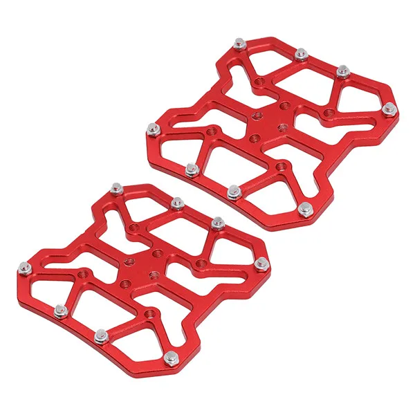 Red Пара алюминиевых сплавов MTB горный велосипед бесклипсовая педаль платформа адаптеры для SPD для KEO Запчасти для велосипеда легкий - Цвет: Red
