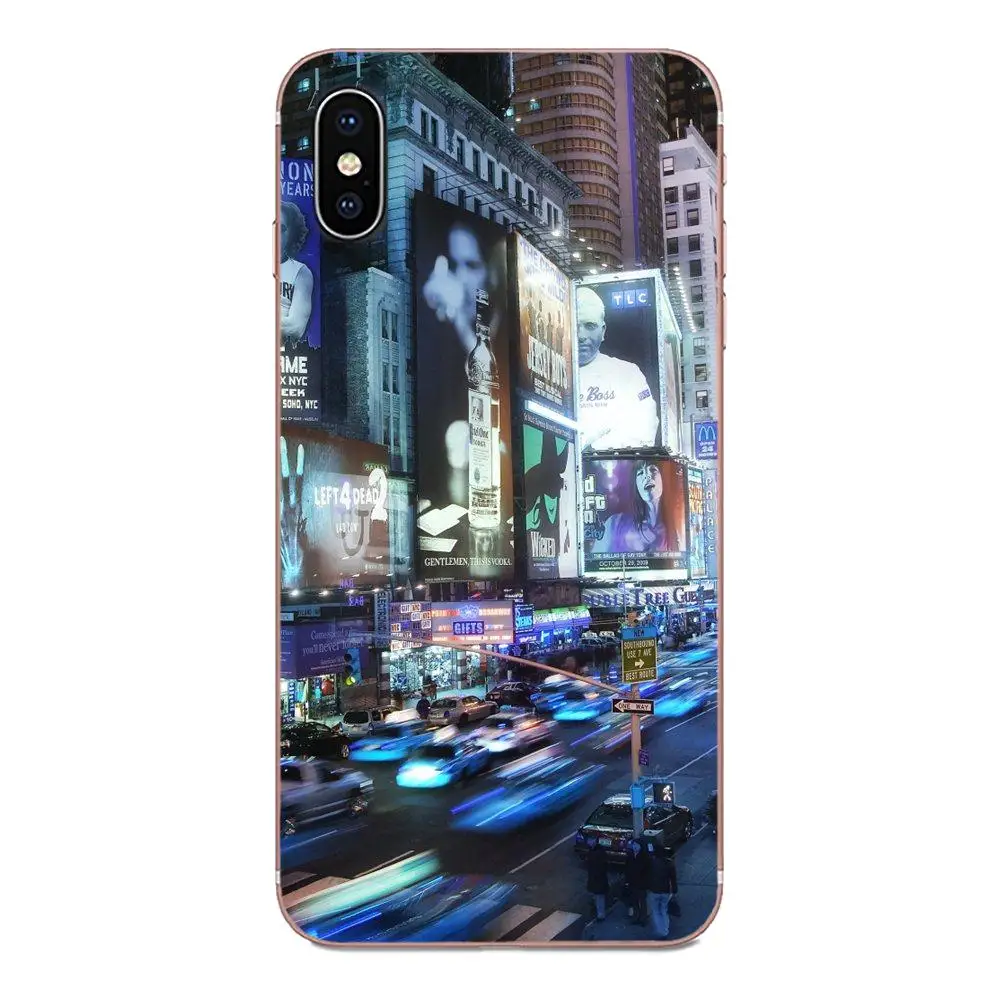 Такси New York City Times Square для LG G3 G4 G5 G6 G7 K4 K7 K8 K10 K40 K50 Q6 Q60 V10 V20 V30 V40 Nexus 5 5X 2017|Бамперы| |
