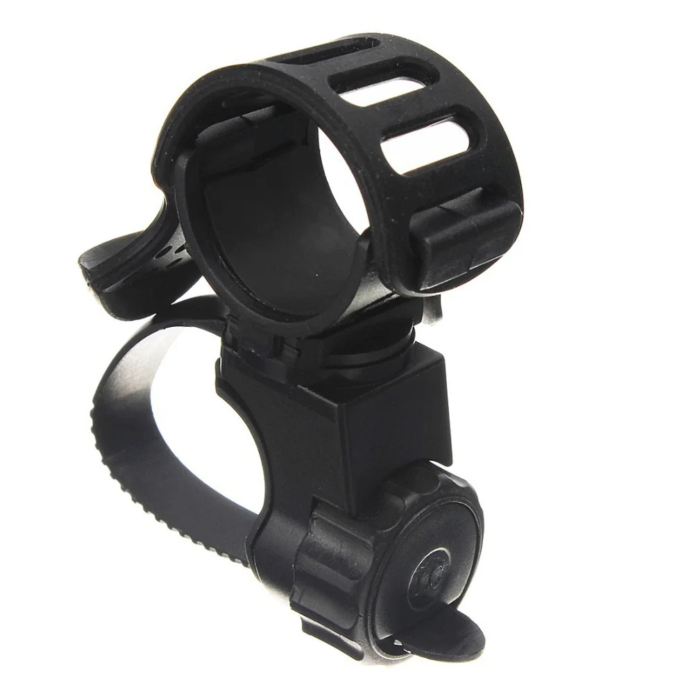 

360 Swivel Bicycle Cycle Bike Front Torch LED Headlight Holder Clip Rubber for 20-45mm Diameter Flashlight