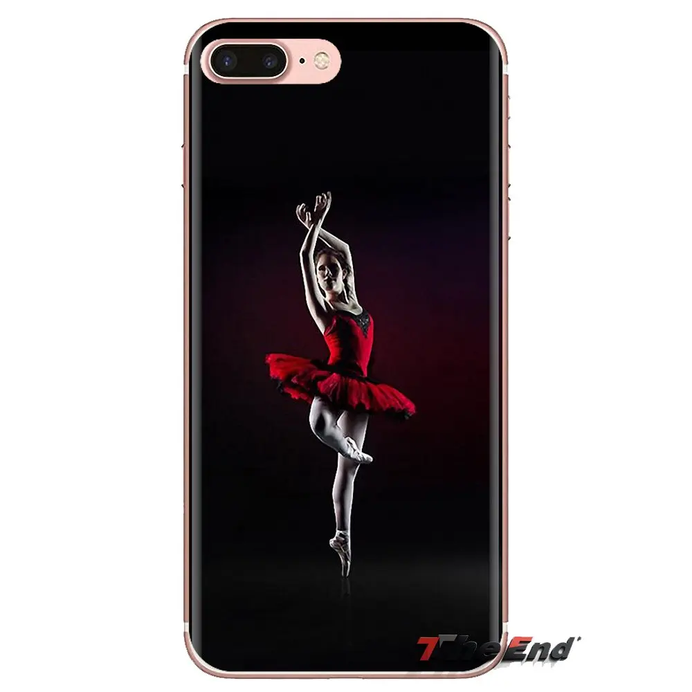Для samsung Galaxy S2 S3 S4 S5 MINI S6 S7 edge S8 S9 Plus Note 2 3 4 5 8 Coque Fundas балетная Танцовщица для девочек